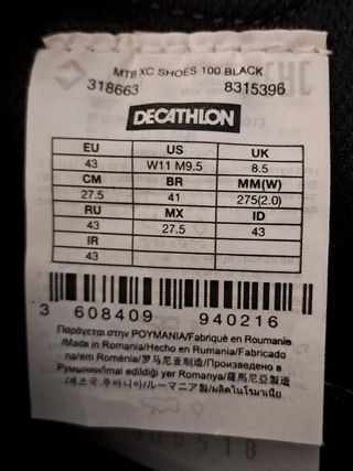 Zapatillas ciclismo BTT rockrider T43