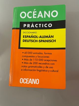 diccionarios castellano, inglés y alemán