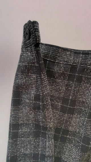 Minifalda lana cuadros t36