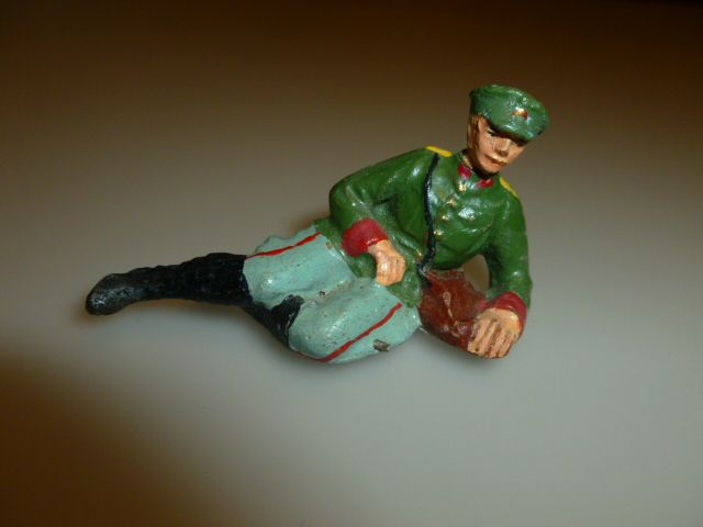 elastolin soldato tedesco bivacco in pasta 1945