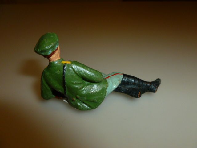 elastolin soldato tedesco bivacco in pasta 1945