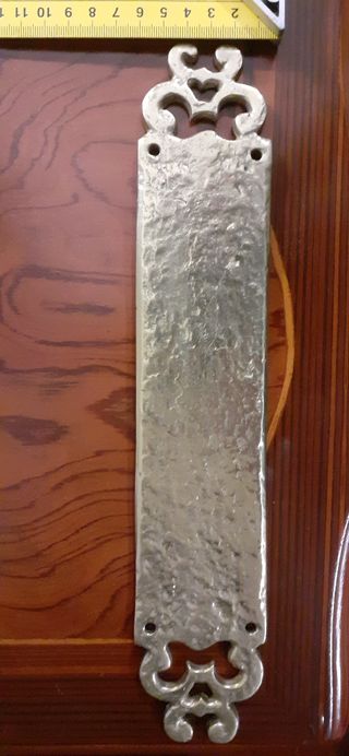 Bronce placa inglesa antigua. Gran herraje antiguo