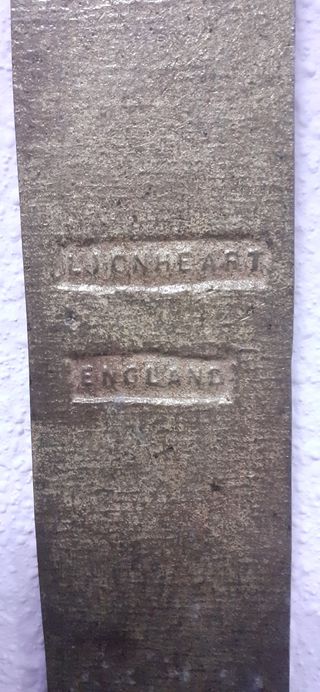 Bronce placa inglesa antigua. Gran herraje antiguo