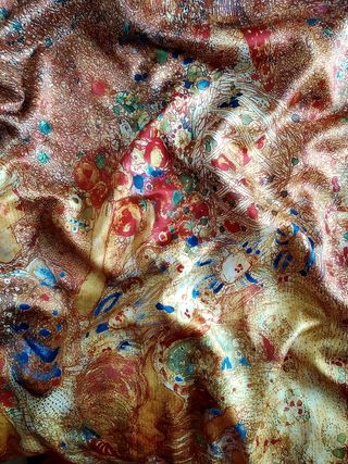 Chal Pashmina - 100% Seda Natural/Sin Estrenar