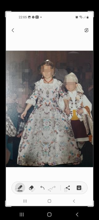 Traje de fallera niña