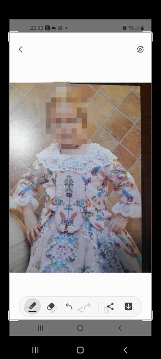 Traje de fallera niña