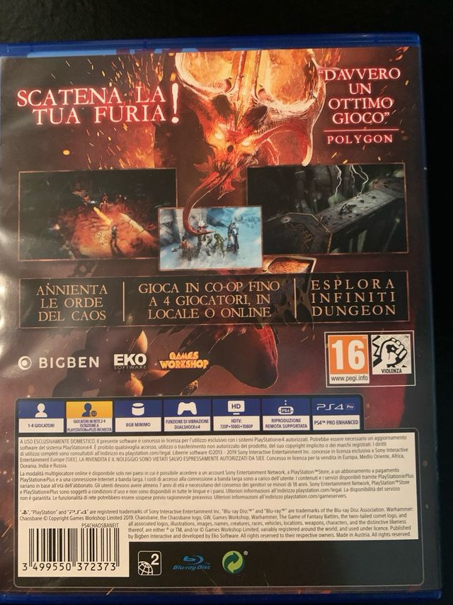 Gioco Warhammer CHAOSBANE PS4