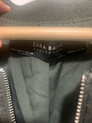 chaqueta bomber verde 