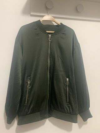 chaqueta bomber verde 