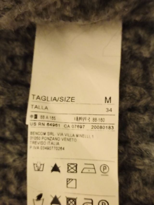 Cardigan simil poncho Benetton