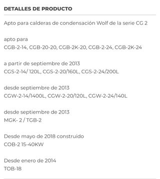 placa circuito caldera wof