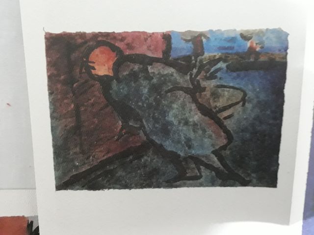 3litografía Perico Pastor 1985 Particolare Ucello