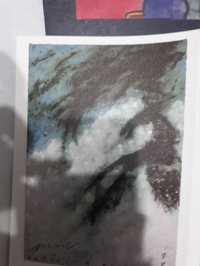 3litografía Perico Pastor 1985 Particolare Ucello