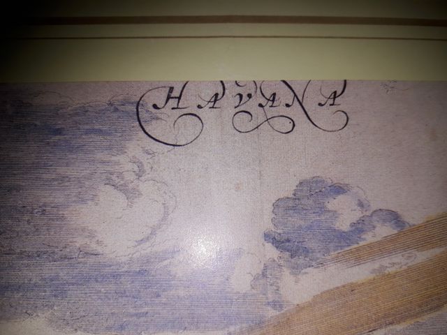 litografía CASTILLO DEL MORRO 1710/77 HABANA