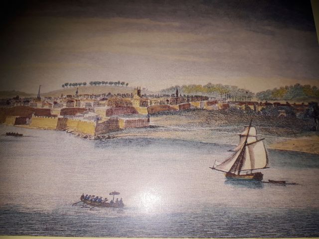 litografía CASTILLO DEL MORRO 1710/77 HABANA