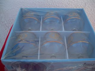 Antiguo juego de 6 copas Napoleón sin estrenar