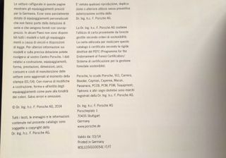 086 - LIBRETTO - PORSCHE "I MODELLI" 2014