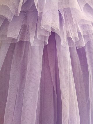 Falda tul color lavanda