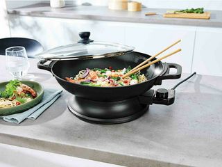 Sarten de wok eléctrica multifuncional