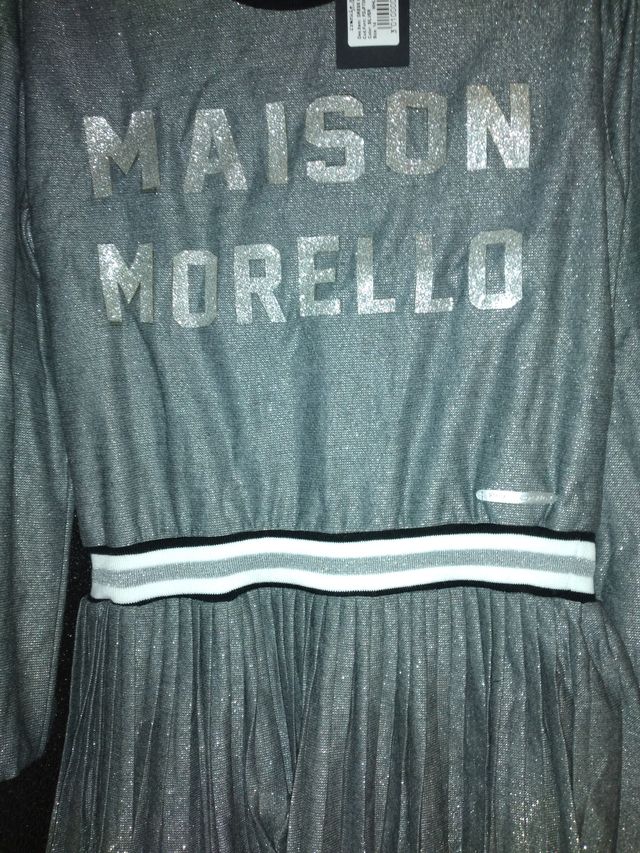 Vestito Girls (8/10 anni) elasticizzato argentato