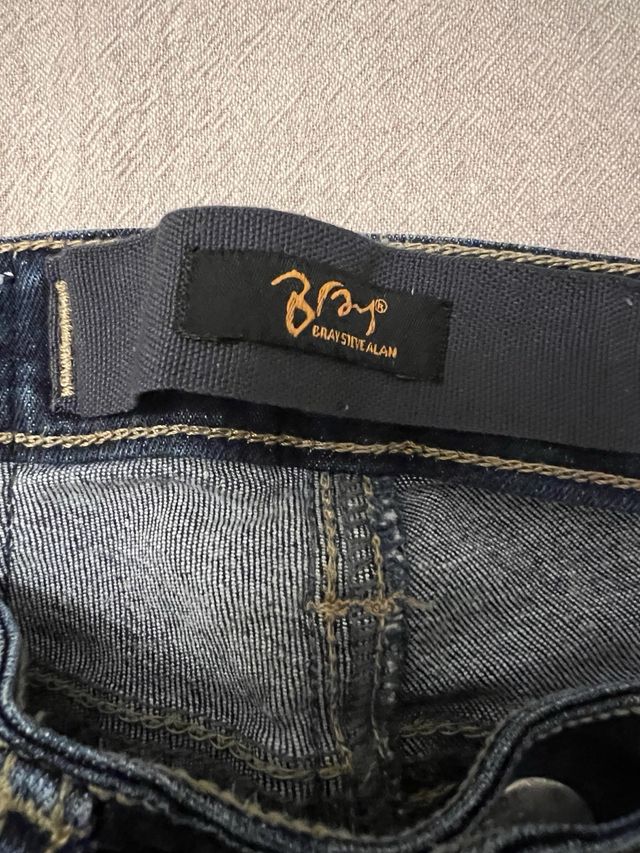 Jeans blu con inserti taglia 29/43 elasticizzati