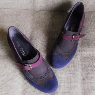 Zapatos mujer tricolor calidad