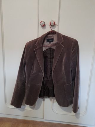 Americana/ Blazer Terciopelo Caramelo