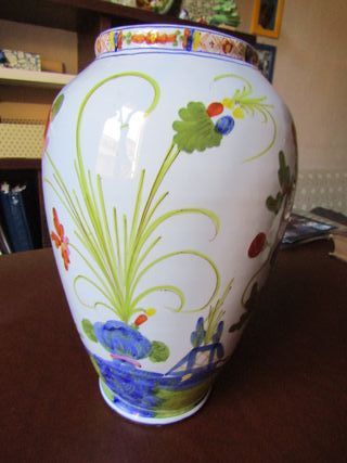 vaso grande ceramica faenza - vintage