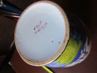 vaso grande ceramica faenza - vintage