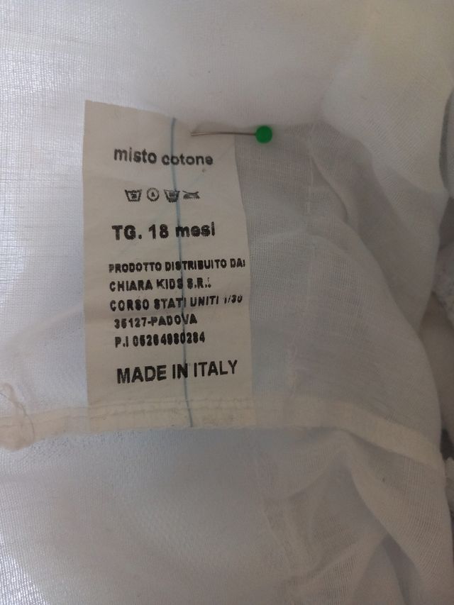 Vestito bimba Made in italy