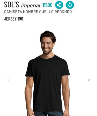 Camisetas negras XXL SOL's Imperial