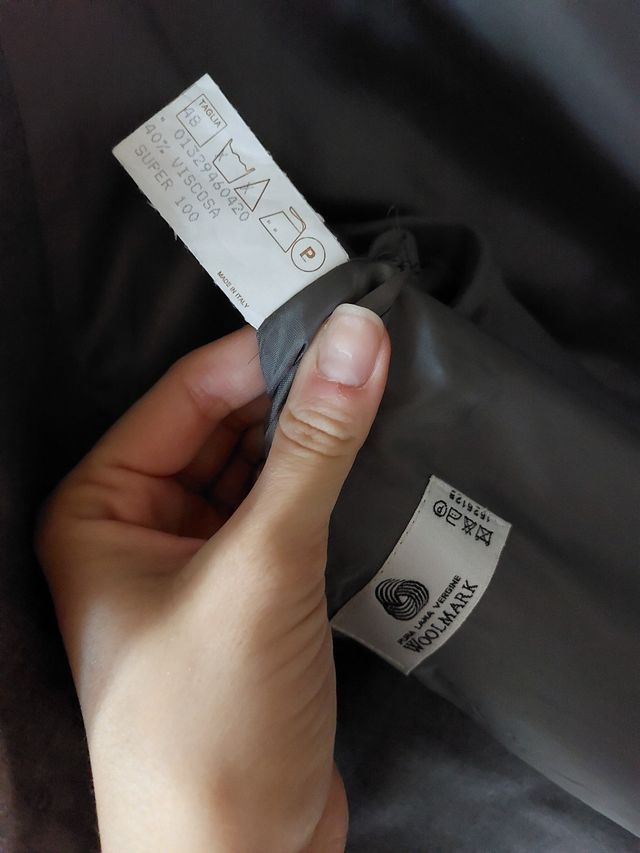 Completo grigio in fresco di lana