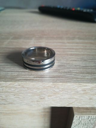 Anillo de caucho y acero