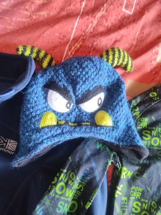 forro polar, ropa nieve, gorro, mallas