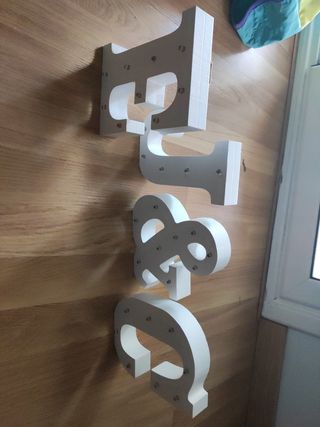 Letras decorativas 
