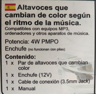 Altavoces Light Wave