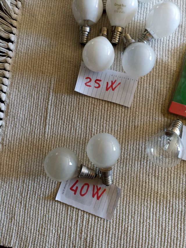 Lampadine a incandescenza sfera E14