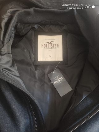 Chaqueta polar gris Hollister talla S