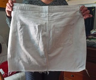 falda blanca vaquera