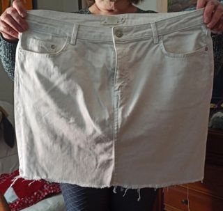 falda blanca vaquera