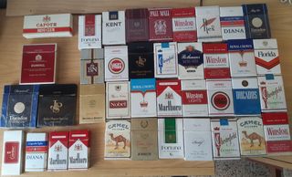 Colección cajetillas de tabaco