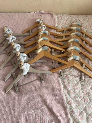 perchas niñ@s 3 lotes 5 perchas