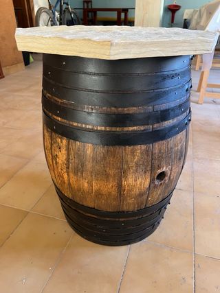 Barrica mesa rustica altura 63cm