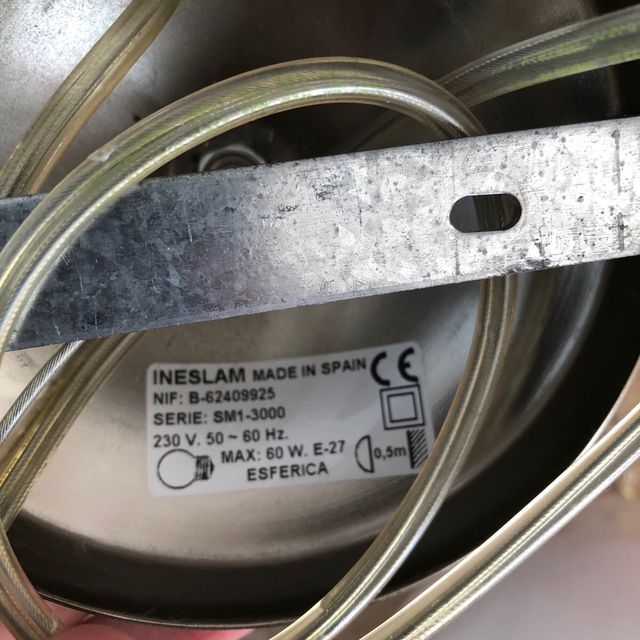 Dos lámparas de techo