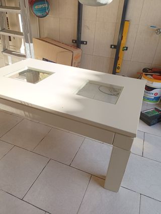 Conjunto mesa sofá y comedor con 6 sillas
