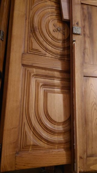 CABECERO DE CAMA en madera maciza de CAOBA