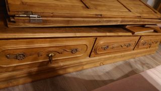 CABECERO DE CAMA en madera maciza de CAOBA