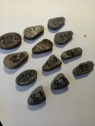 12 Plomos de pesca