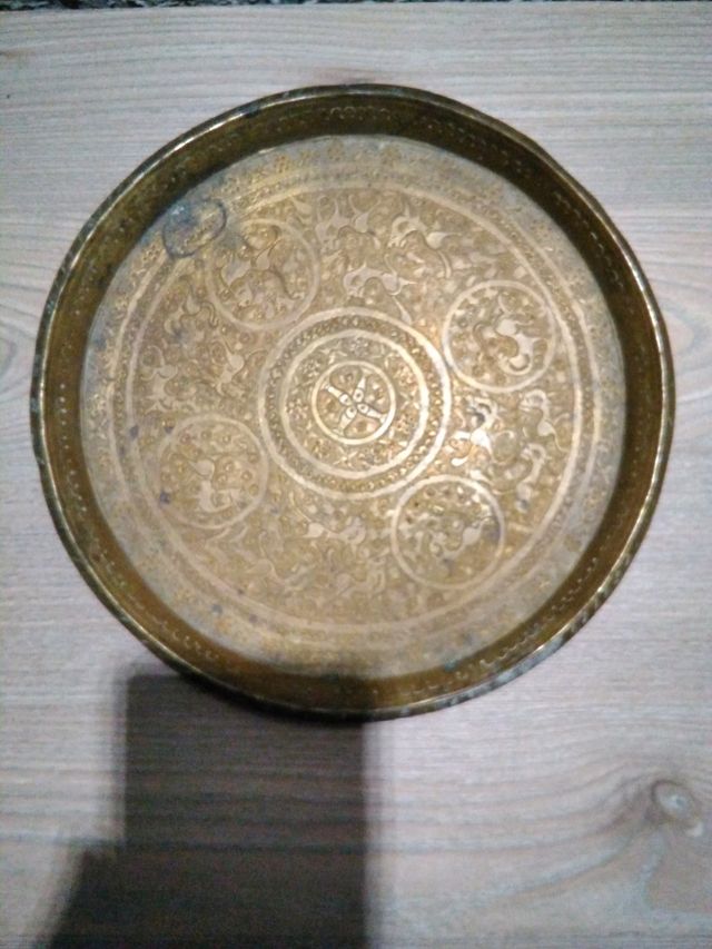 Bandeja árabe para té antigua