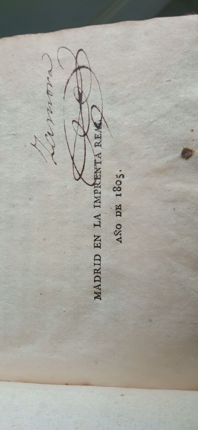 Libro antiguo del año 1.805